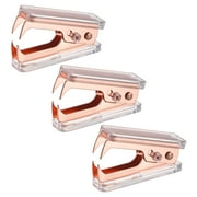 Uxcell Stapler Puller Acrylic Body Metal Jaw Office Home Staple Removers, Rose Gold 3 Pack