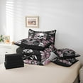thumbnail image 6 of Homewish Gothic Skull 7-Piece Twin Bedding Sets,Pink Retro Flower Bedding Comforter Set,Galaxy Starry Night Sheet Sets For Girls Kids,Breathable Home Decor Reversible, 6 of 8