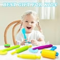 thumbnail image 6 of HEJULIK 6 Pcs Roller Pusher Children's Set Toys Play-Doh Colorful Mold Handmade DIY Color Clay Clay Tool Knife(Random color), 6 of 8