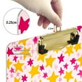 thumbnail image 6 of FORMRS Acrylic Clipboard with Low Profile Clip Standard A4 Letter Size, 12.5" x 9", Light Pink Stars, 6 of 8