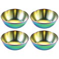 thumbnail image 1 of MasteelfCA 4PCS Stainless Steel Sauce Dish Practical Multi-functional Dipping Bowl, 1 of 8