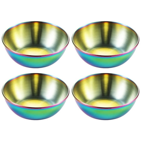 

Etereauty Bowls Stainless Steel Dipping Metal Bowl Sauce Dish Sushi Serving Condiment Bulk Small Seasoning Mini