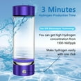 thumbnail image 2 of Hydrogen Water Bottle, Portable Rechargeable Hydrogen Water Bottle Generator for Home Travel Office Exercise, Black, 2 of 7