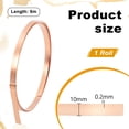 thumbnail image 2 of PH Copper Sheet Roll Copper Foil Plate Copper Flashing Roll 6.5 Yards 0.2x10mm Rose Gold Copper Thin Sheet 32 Gauge Copper Metal Strips for Jewelry DIY Cutting Crafts Making House Repairs for DIY, 2 of 6