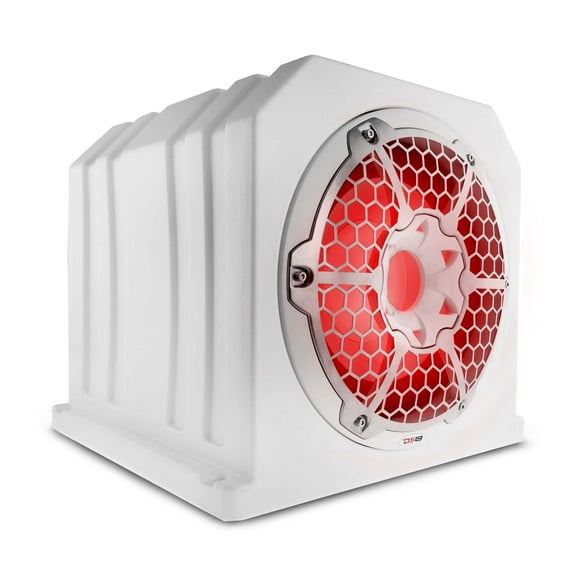 DS18 HYDRO 10" Marine Sub Box w/RGB Lighting - White [NXL-10SUBLD/W]