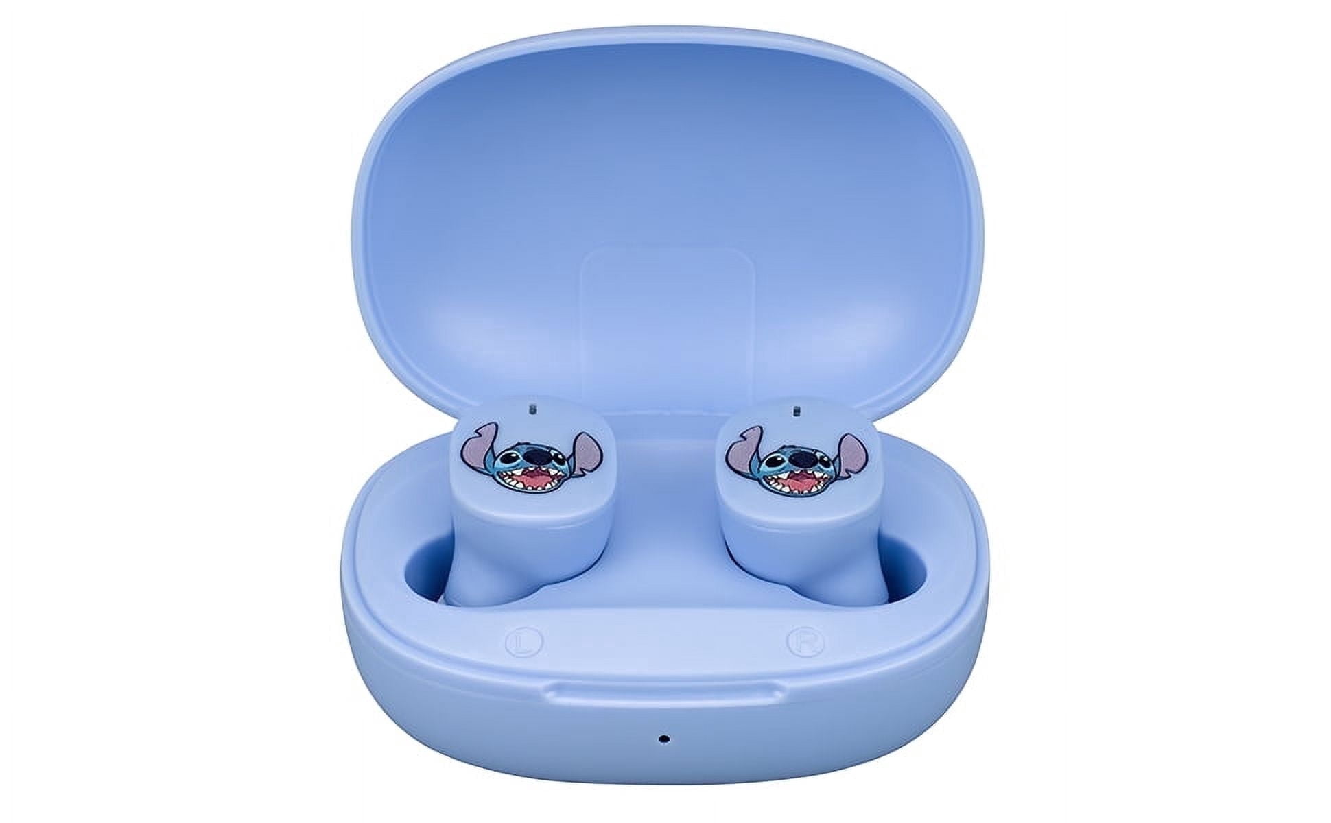 eKids Disney Stitch Wireless Earbuds with Microphone, Bluetooth Earbuds with Charging Case For Fans of Stitch Gifts