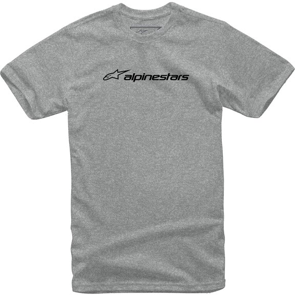 Alpinestars Linear Mens Short Sleeve T-Shirt Gray/Black MD