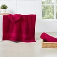 thumbnail image 5 of Trident Soft N Plush 2 Piece Cotton Highly Absorbent, Super Soft Bath Towel Set, Red, 5 of 8