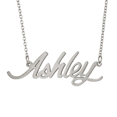 Ashley Name Necklace Initial Letter Necklace Stainless Steel Jewlery Graduation Gifts