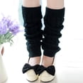 thumbnail image 4 of Women's Knit Crochet Winter Leg Warmers High Ankle Socks Thermal Cold Weather Sports Accessory, 4 of 7