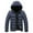 Blue, variant on Men's Down Fill Winter Jacket Detachable Hooded Zip Up Coat with Zippered Pockets for Cold Weather