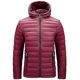 thumbnail image 1 of Chaqueta acolchada para hombre Chaqueta acolchada plegable resistente al agua con capucha y aislamiento ligero para exteriores, 1 of 1
