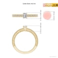 thumbnail image 4 of ANGARA Natural 0.2 Ct. Diamond Vintage Inspired Ring in 14K Yellow Gold for Women (Ring Size: 11.5), 4 of 9