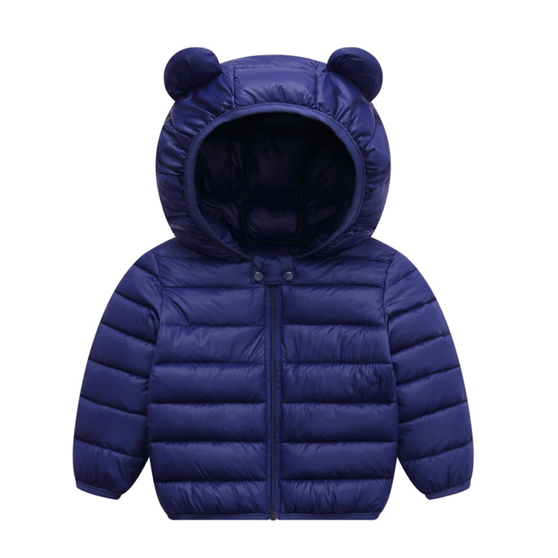 ATAIKU 6M-5T Toddler Baby Boy Girl Cute Hooded Puffer Jacket with Pants Kids Winter Snowsuit Lightweight Down Outwear