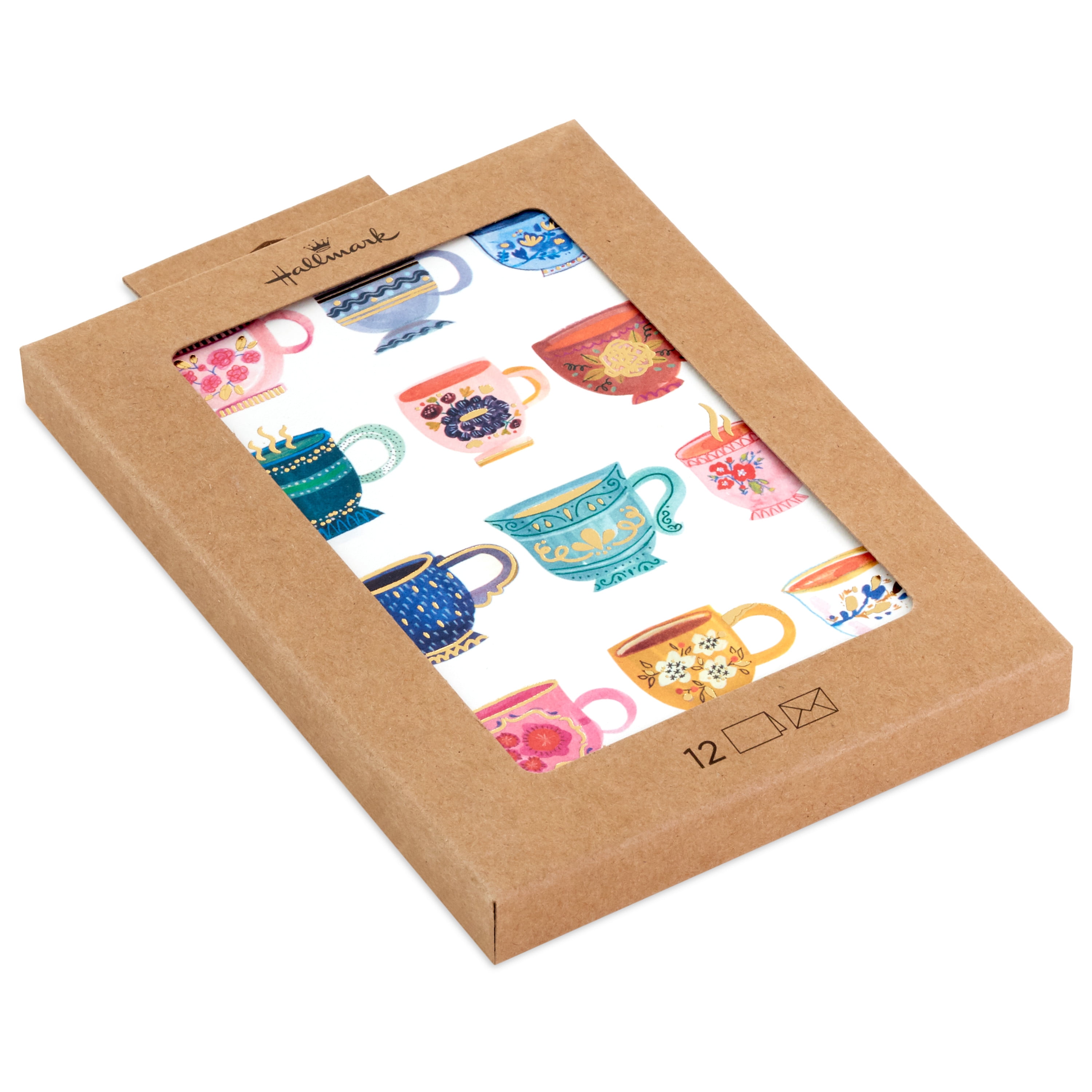 Hallmark Note Cards (Teacups), 12 ct.