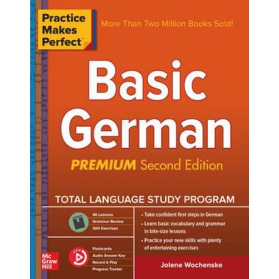 Pre-Owned Practice Makes Perfect: Basic German, Premium Second Edition (Paperback) 1260120910 9781260120912