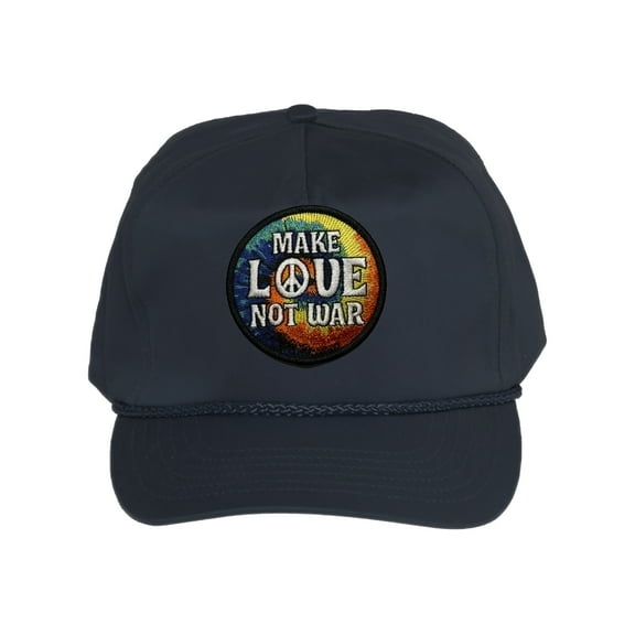 Gravity Threads Make Love Not War Patch Cotton Twill Cap - Navy