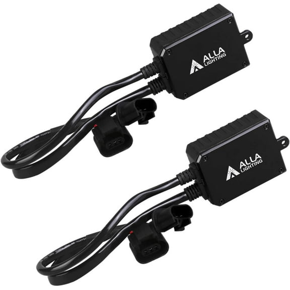 Alla Lighting 9008 H13 LED Decoder Bulbs Anti-Flicking Warning Error Canceller Capacitor Kit Harness Direct Plug-N-Play
