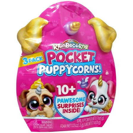 Rainbocorns Pocket Puppycorns! Mystery Bobble Head 3-Pack (10  Pawesome Surprises!)