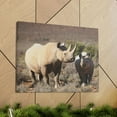 thumbnail image 6 of Black Rhino Couple Black Rhino Troop Print Animal Wall Art Wildlife Canvas Prints Wall Art Ready to Hang Unframed, 6 of 18