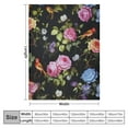 thumbnail image 4 of ARISTURING  Colorful Peony Flowers Print Throw Blanket Ultra Soft Cozy Decorative Flannel Blanket All Season for Home Couch Bed Chair Travel, 4 of 6