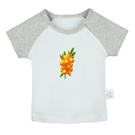 

Nature Pattern Sea Buckthorn T shirt For Baby Newborn Babies T-shirts Infant Tops 0-24M Kids Graphic Tees Clothing (Short Gray Raglan T-shirt 12-18 Months)