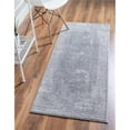 thumbnail image 1 of Unique Loom 3147335 2 Pi 2 Po x 6 Pi Bois Massif Portland Runner Rug&44; Gris Clair, 1 of 1