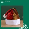 thumbnail image 4 of Qarigey Christmas Hat Caps Xmas Cosplay Props Double-sided Headwear Sequin for New Year Navidad Halloween Holiday Ornaments Sombreros Numero 3 Qarigey AP006405-03, 4 of 6