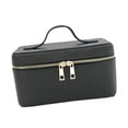 thumbnail image 2 of Bolsa organizadora de maquillaje, bolsa de almacenamiento de cosméticos con divisores para mujeres y niñas, bolsa de maquillaje para mujeres, bolsa de negro, 2 of 8