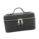 thumbnail image 2 of Estuche de piel sintética para guardar maquillaje, organizador de bolsa elegante, caja para pinceles de belleza, diseño contemporáneo. negro, 2 of 8