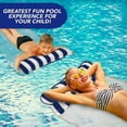 thumbnail image 5 of Inflatable Water Mattress Hammock Pool Lounger Foldable Hammock Dark Blue, 5 of 5