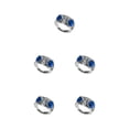 thumbnail image 1 of Maytalsory Retro Owl Eye Ring Electroplated With Luster Eye Owl Ring Alloy Exquisite Craft Adjustable Size Official Dark Blue 5Set, 1 of 6