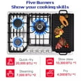 thumbnail image 2 of AMZGACHFKTCH 5 Burners Gas Cooktop Stainless Steel Reversible Grill, 2 of 9