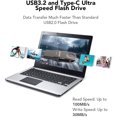 thumbnail image 1 of Lexar 128GB USB 3.2 Gen 1 Flash Drive, USB A & USB C / Type C Dual, 1 of 2