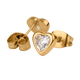 thumbnail image 3 of Aretes Mujer Oro 14k, LuckyLy  Set de Regalo 2 en 1 de Arracadas y Broqueles, Acero Inoxidable Baño Oro 14k y Zirconia Cúbica – Joyería ideal como Regalos para Mujer San Valentín y Regalos para dorado, 3 of 6