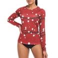thumbnail image 4 of joogoo Womens UPF 50+ Sun Shirts Lights in Christmas Long Sleeve UV Protection Rash Guard Tops S, 4 of 7