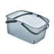thumbnail image 2 of Cesta de ducha portátil, organizador de baño con asas, cesta de almacenamiento con desagüe Azul, 2 of 9