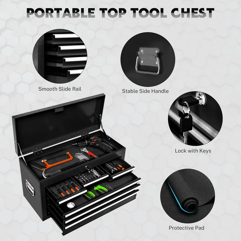 Seizeen NEW Rolling Tool Box 5-Drawers, Metal Tool Chest Garage