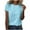 Light Blue, variant on yillto Summer Striped Shirts for Womens Basic Loose Short Sleeve Round Neck Causal Tee Tshirts Tops