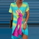 thumbnail image 5 of Vestido ajustado, vestido sexy para mujer, escote en V, estampado de princesa Barbie, moda coreana Y2k, vestidos elegantes para mujer para fiesta 2024, 5 of 5