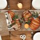 thumbnail image 4 of Camino de mesa de otoño con calabazas naranjas y eucalipto, decoración para mesa de comedor de cocina de Acción de Gracias otoñal para decoración de fiesta en el hogar, 13 x 72 pulgadas, 4 of 5