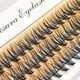 thumbnail image 1 of Pestañas postizas esponjosas naturales rusas prefabricadas, maquillaje profesional, forma A/M, pinchos de racimo, nuevo, 1 of 4