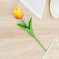 thumbnail image 2 of PPKVUFD 1Pcs Orange Tulips Artificial Flowers Faux Flowers Fake Tulips Flowers Mother's Day Easter Valentine's Day Gifts in Home Kitchen Wedding Dining Table Decorations, 2 of 4