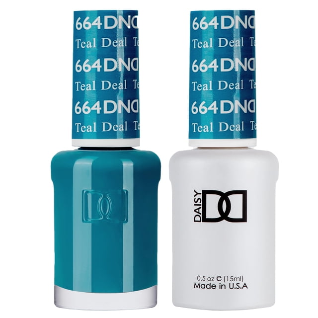 Set de esmaltes en gel DAISY DND Blue Collection 664 Teal Deal