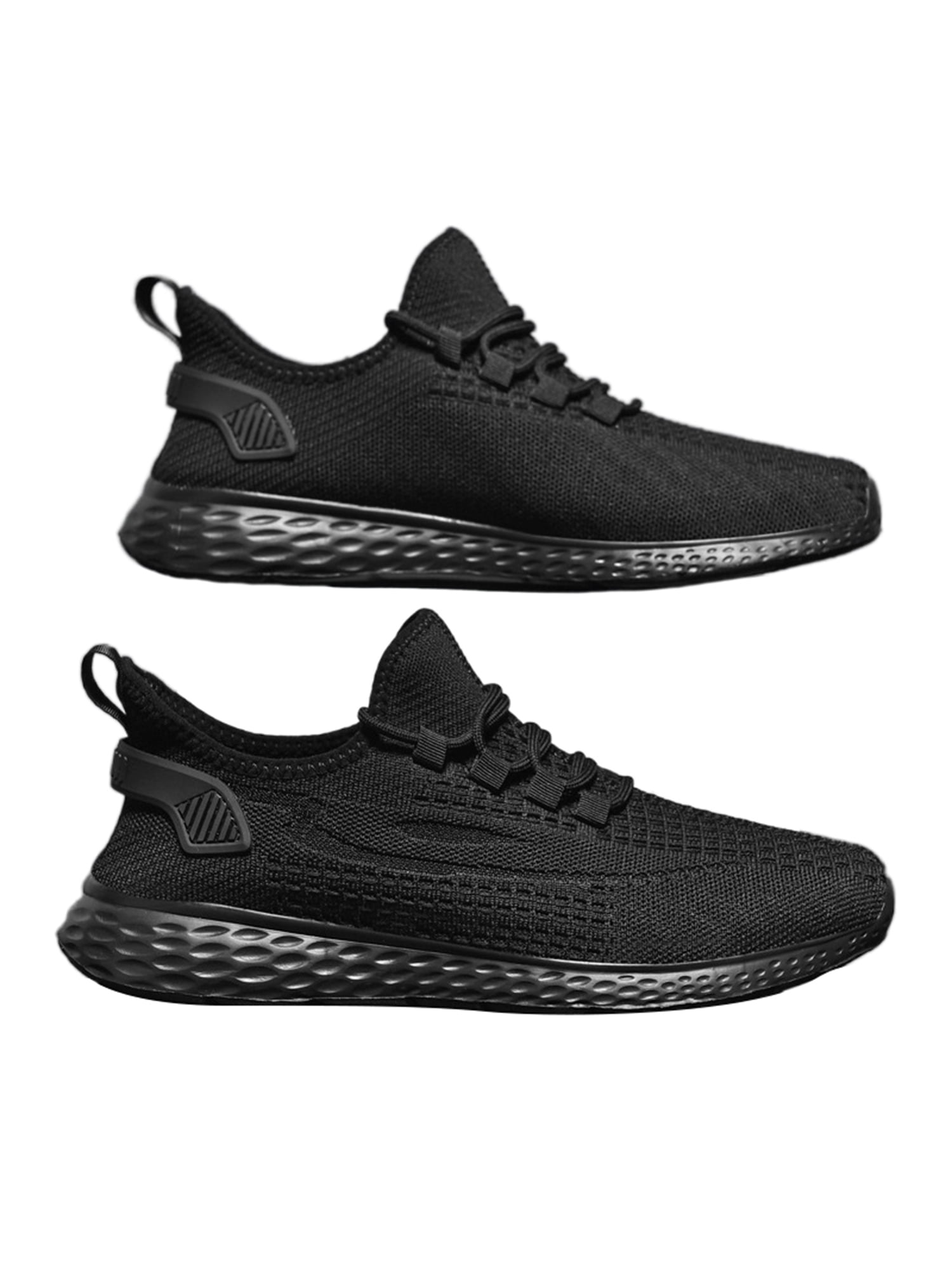 Audeban Men's Nonslip Lace Up Trainers Walking Breathable Mens Comfortable Low Top Sneakers Shoes Athletics Running Shoe, Size: 7.5, Gray