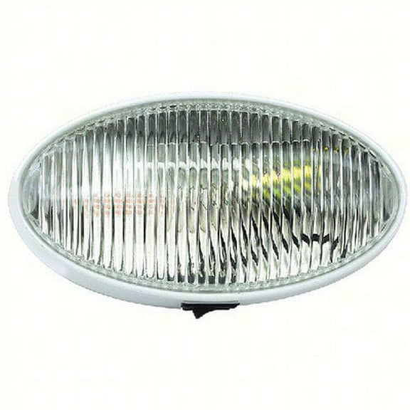 Fultyme RV  1124; Porch Light Oval W/ Switch Clear