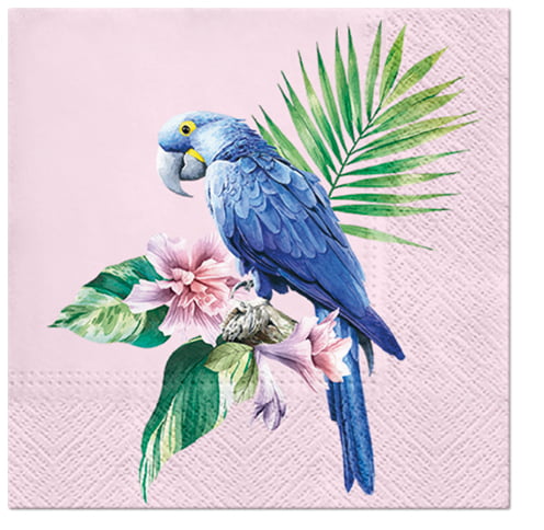 2 Paper Napkins Serviettes for Decoupage Parrot Parties Weddings