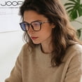 thumbnail image 4 of Joopin Blue Light Blocking Glasses Women/Men, Fashion Rectangular Eyeglasses Frames UV Ray Filter Computer Gaming Glasses (Black), 4 of 8