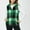 Green, variant on Srogem Womens Plaid Fleece Vest Casual Sleeveless Fuzzy Sherpa Vest Fluffy Zip Jacket Warm Outerwear