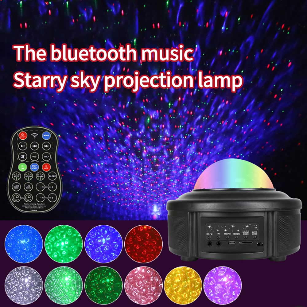 Rotating LED Bluetooth Fairy Projector  Lamp Music Projection Night Light 